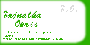 hajnalka opris business card